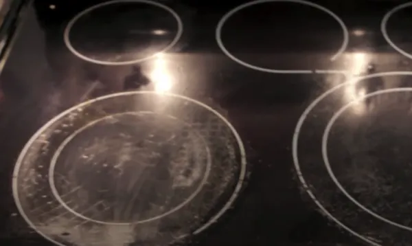 cloudy rings on glass cooktop