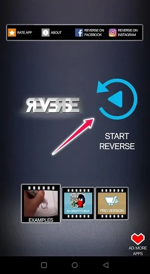 Create Boomerang Videos Reverse Start Clip