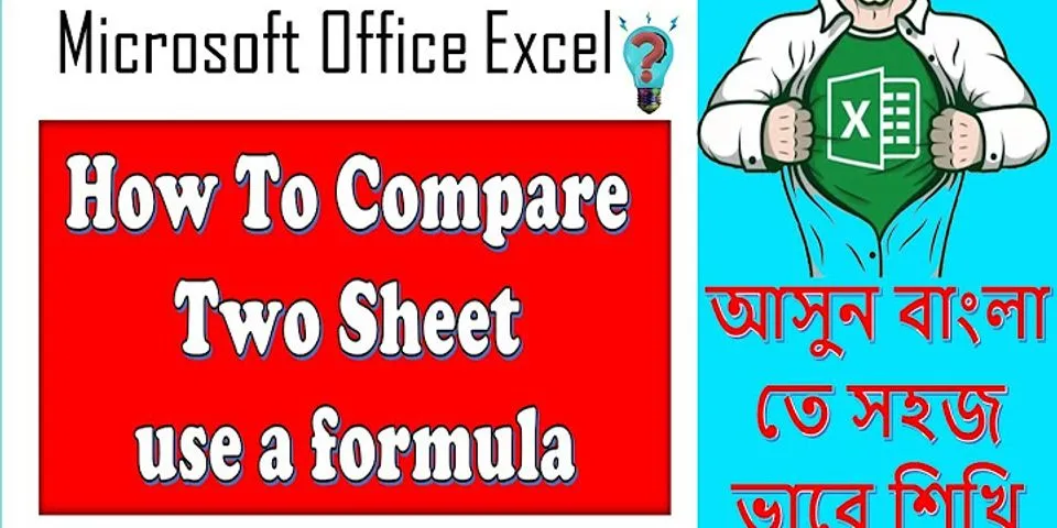 Can you compare two Excel spreadsheets for differences?