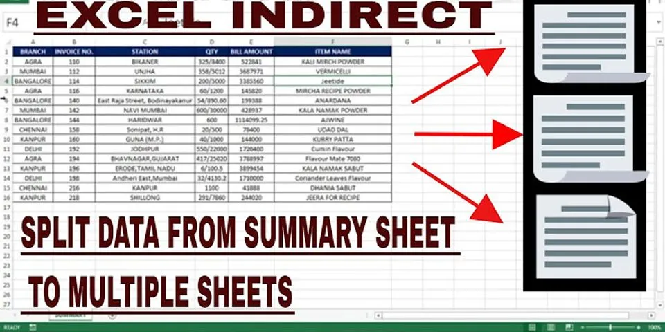 How do I create a master sheet from multiple sheets in Excel?