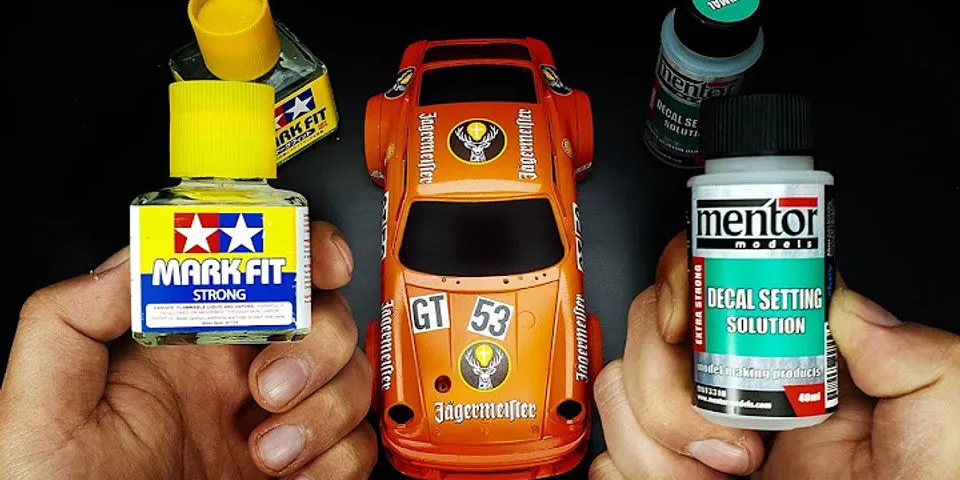How do you apply decals to car models?