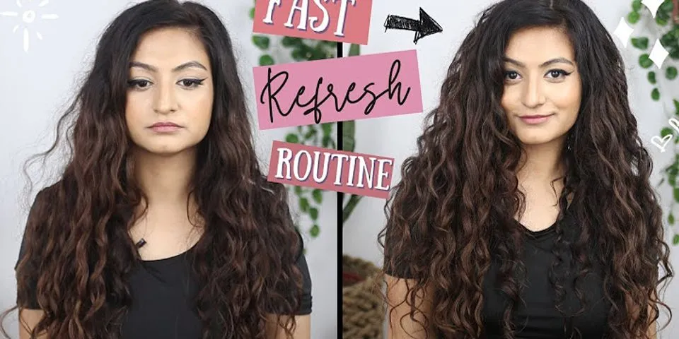 How do you refresh wavy hair after sleeping?