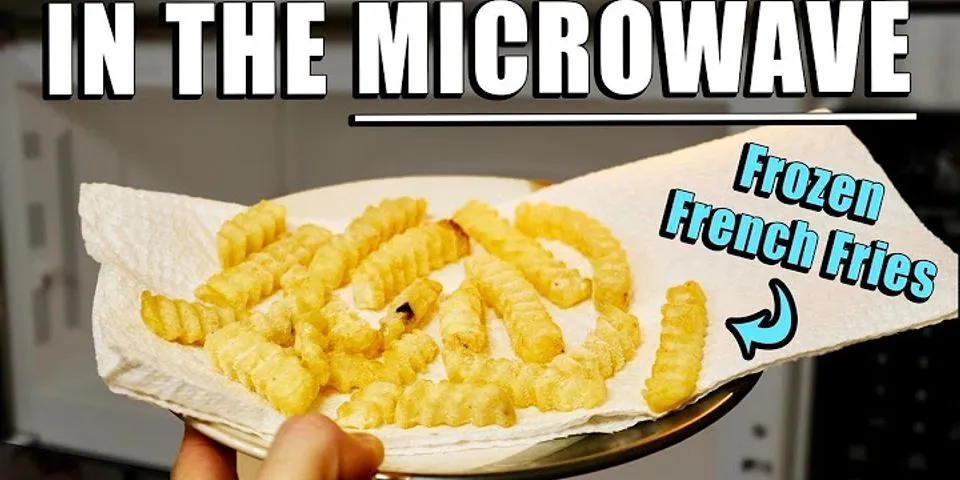 How long microwave cold fries?