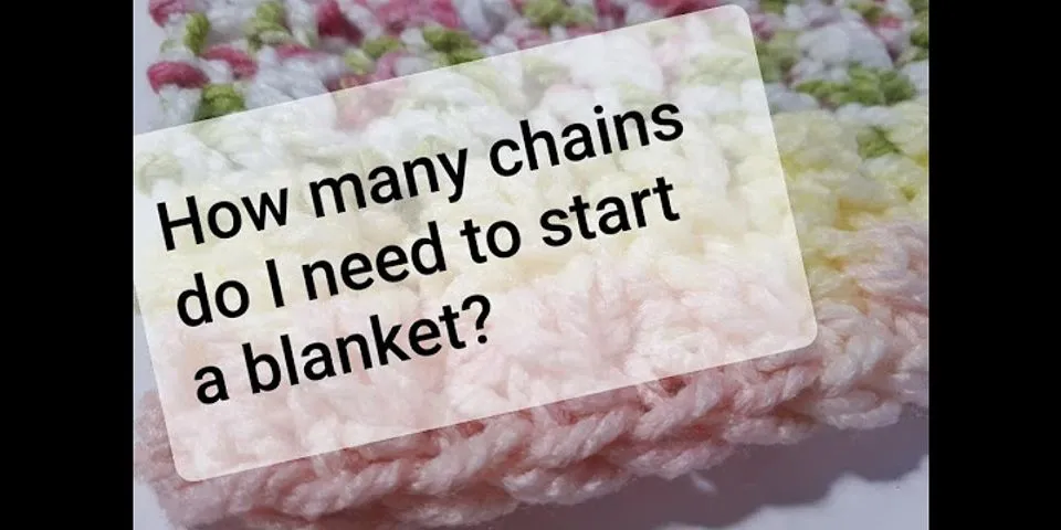 How many chains for a double crochet blanket
