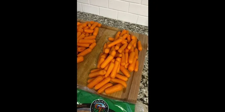 How much does a bag of baby carrots weigh?