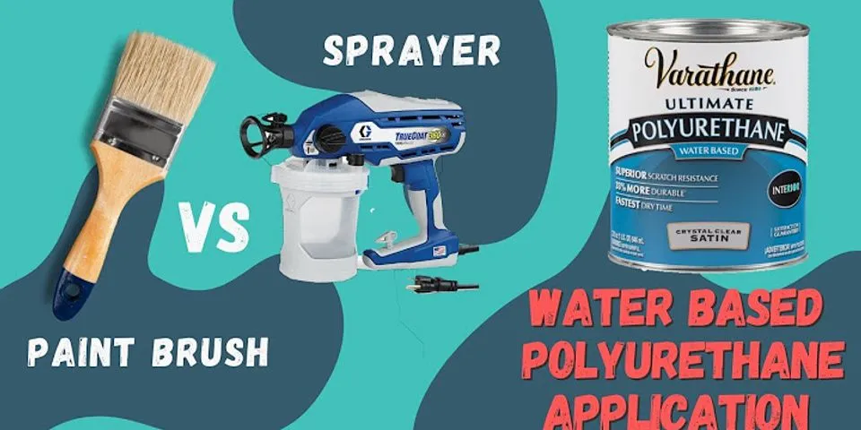 How to apply water-based polyurethane over paint