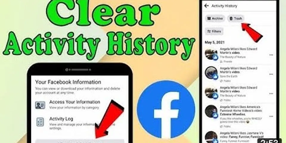 How to clear activity log on Facebook 2021