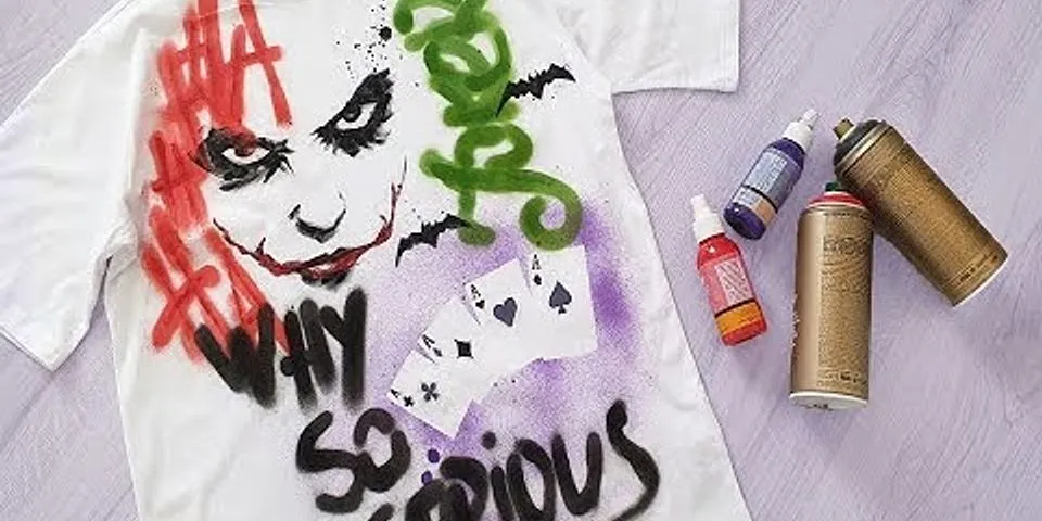 How to keep spray paint on clothes