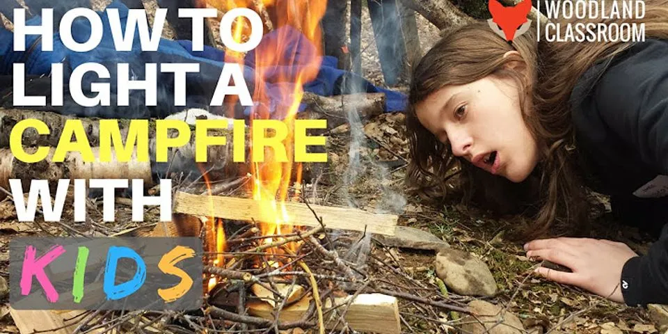 How to make a fire outside with sticks