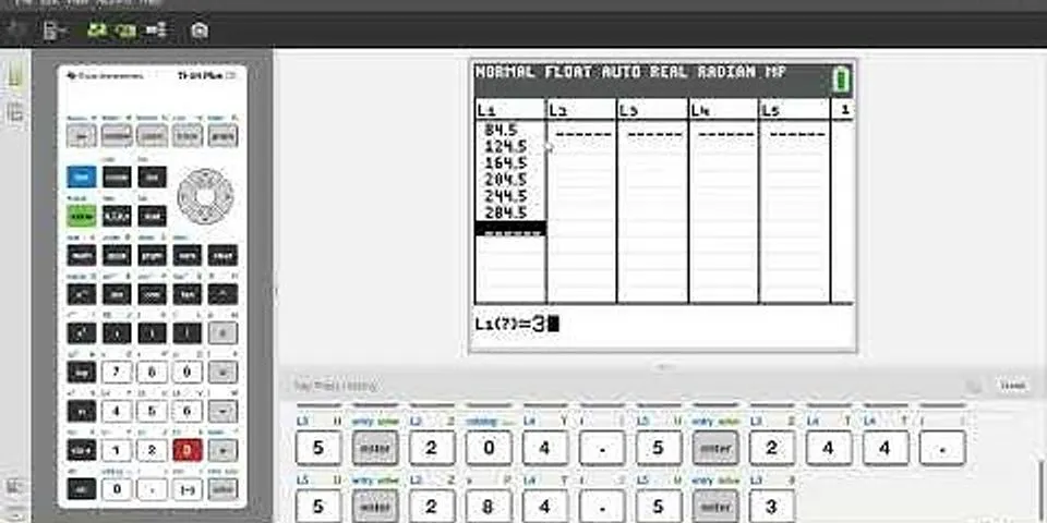 How to make a histogram on a ti-84