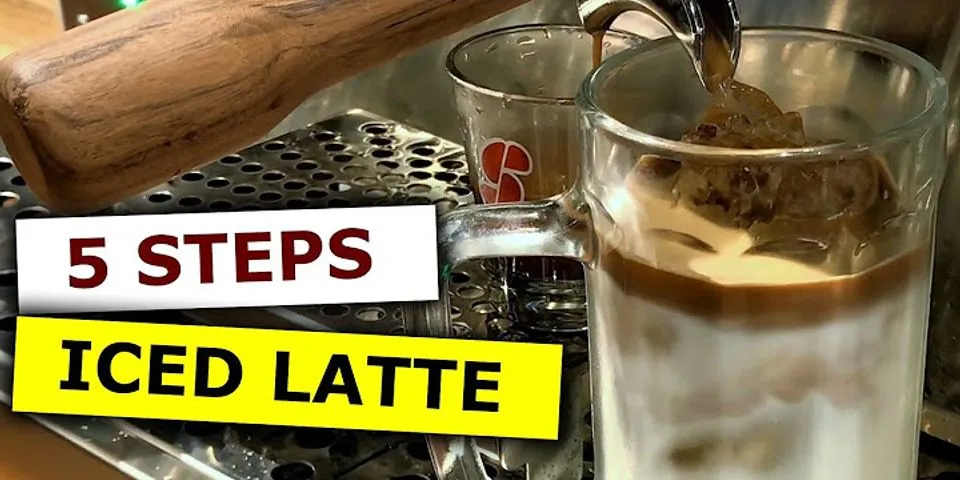 How to make an iced latte with an espresso machine