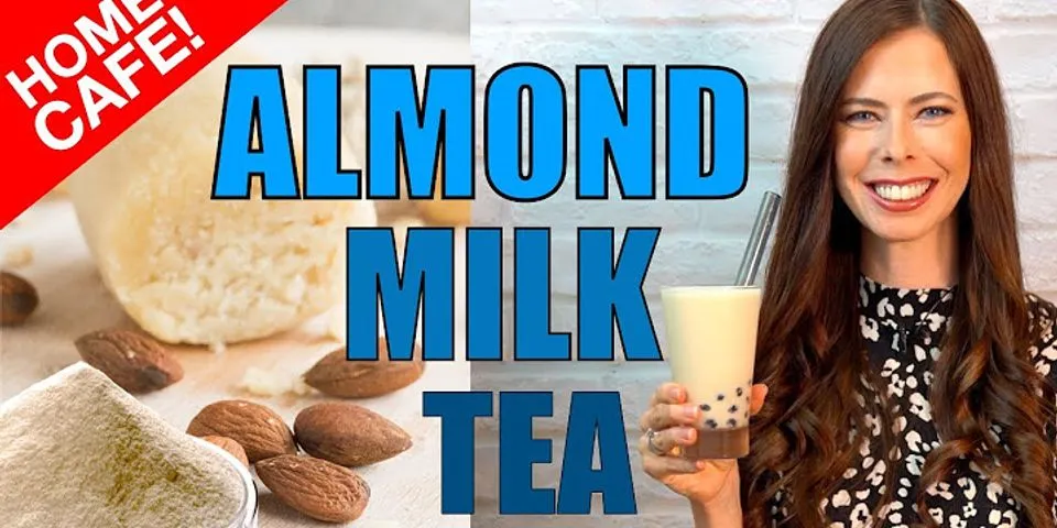 How to make tea with almond milk