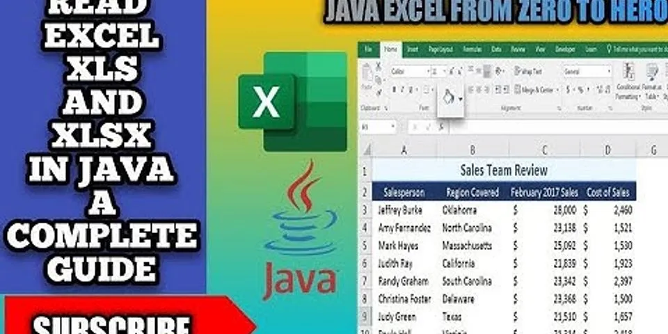 How to read xls and xlsx file in Java