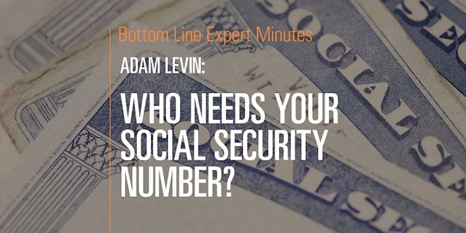 What can someone do with your Social Security number and date of birth