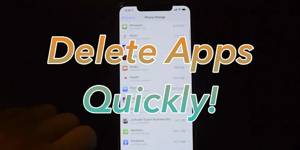 What is the fastest way to delete apps from iPhone?