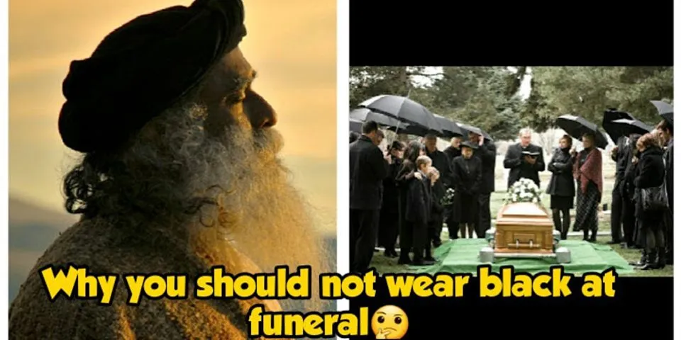 What to wear to a funeral not black