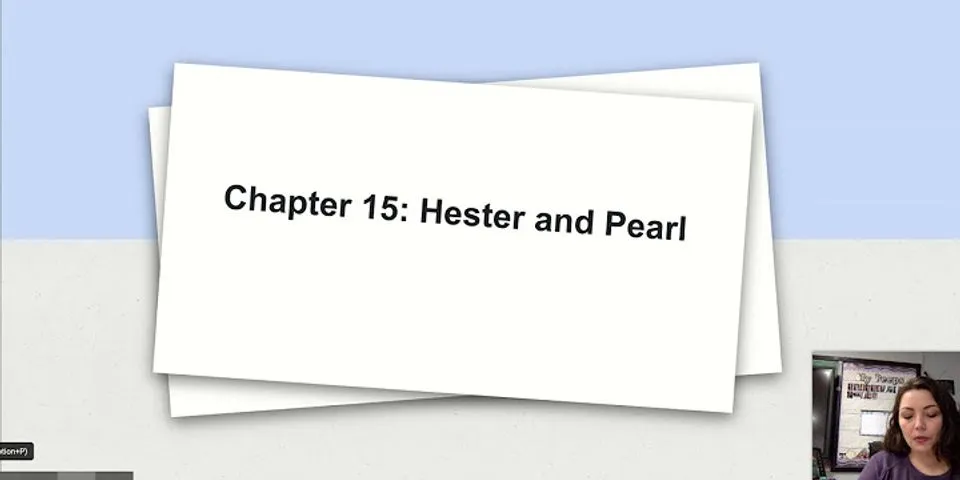 Why does hester choose to name her daughter pearl?